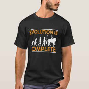 Paarden Spreuken Grappige Paardrijder Evolutie T-shirt