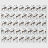 Paarden springen over hekken Montage Cadeaupapier (Vlak)