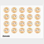 Paarden stall rest ronde sticker (Vel)