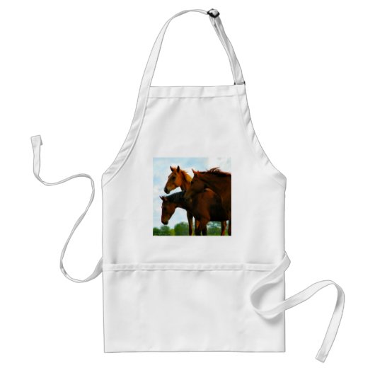 Paarden Standaard Schort (Voorkant)