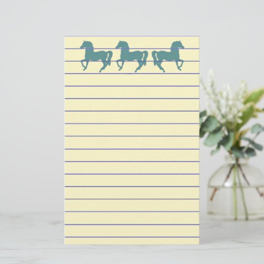 Paarden Stationery Briefpapier (Staand voorkant)