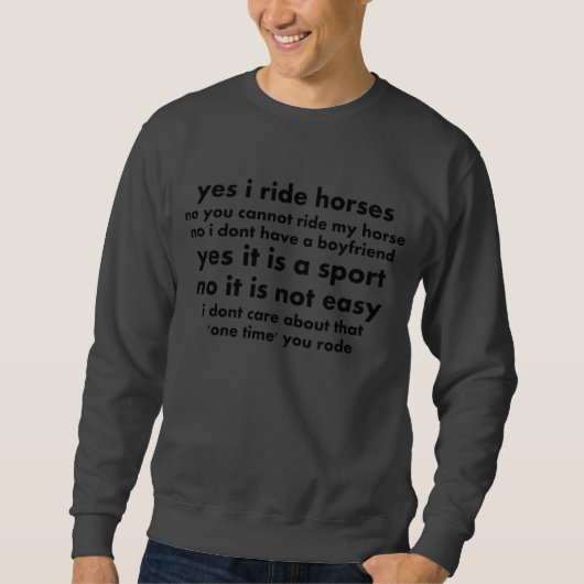 Paarden Sweatshirt (Voorkant)