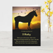 Paarden Sympathie Spirituele paarden Naam Kaart (Gele Bloem)