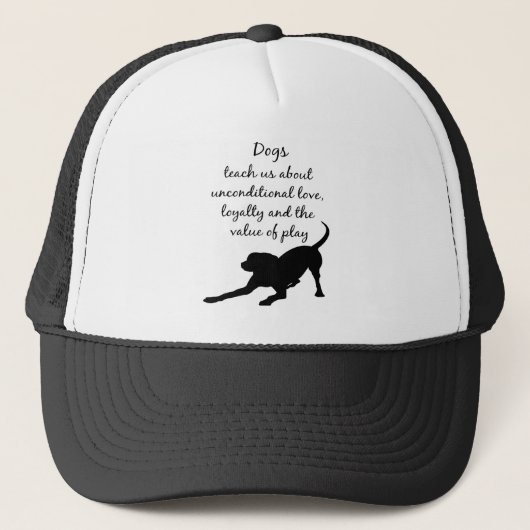 Paarden Teach ons Inspirerend Quote Trucker Pet (Voorkant)