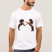paarden tee t-shirt (Voorkant)