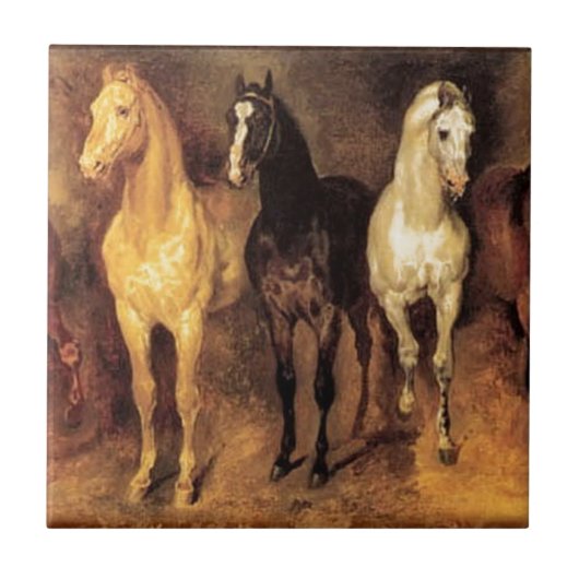paarden tegeltje (Voorkant)