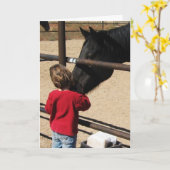 Paarden tegen pesten - Ouderschap van cowboy Kaart (Gele Bloem)