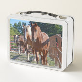 Paarden teruggeleid naar de schuur (Achterkant)