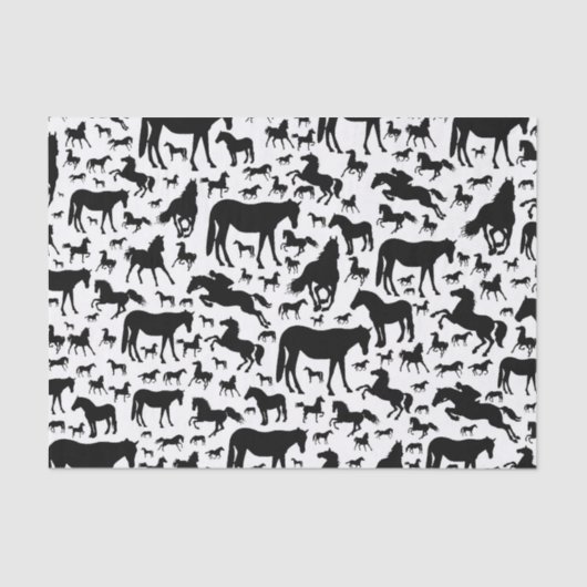 Paarden Tkwestie- of losbladpapier Tissuepapier (Voorkant)