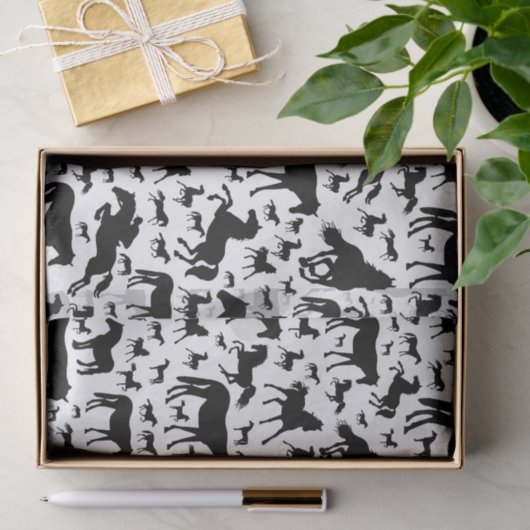 Paarden Tkwestie- of losbladpapier Tissuepapier (Geschenk)