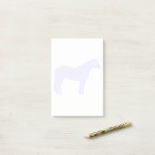 Paarden Trainer Bedrijf Blauw Eenvoudig en Modern Post-it® Notes (Op bureau)