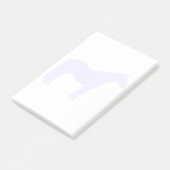 Paarden Trainer Bedrijf Blauw Eenvoudig en Modern Post-it® Notes (Schuin)
