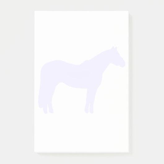 Paarden Trainer Bedrijf Blauw Eenvoudig en Modern Post-it® Notes (Voorkant)