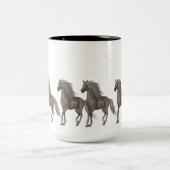 Paarden Tweekleurige Koffiemok (Center)
