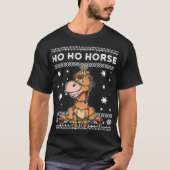 Paarden Ugly KerstSweater T-shirt (Voorkant)