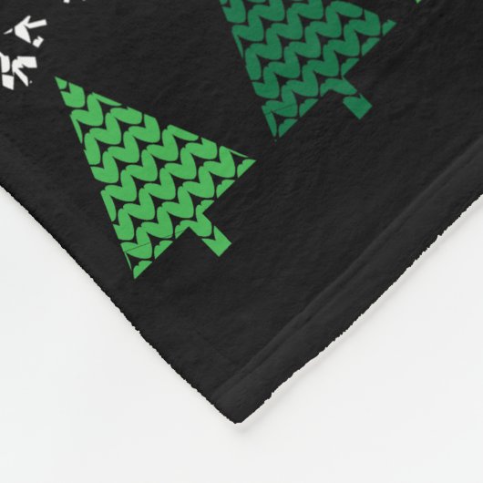 Paarden Ugly kerstSweater Wildlife Series Fleece Deken (Hoek)