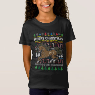 Paarden Ugly kerstSweater Wildlife Series T-shirt