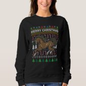 Paarden Ugly kerstSweater Wildlife Series Trui (Voorkant)