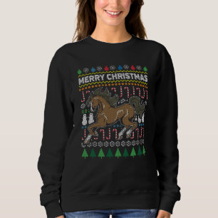 Paarden Ugly kerstSweater Wildlife Series Trui