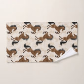 Paarden uit het bruine land bad handdoek (Handdoek)