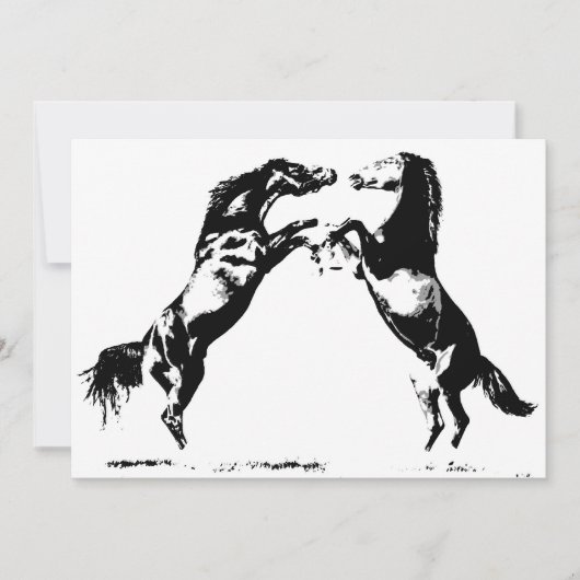 Paarden Uitnodigingen - Paarden Uitnodigt (Voorkant)