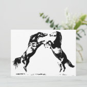 Paarden Uitnodigingen - Paarden Uitnodigt (Staand voorkant)