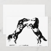 Paarden Uitnodigingen - Paarden Uitnodigt (Voorkant / Achterkant)