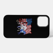 Paarden Usa Amerikaanse Vlag Paard iPhone Hoesje (Achterkant horizontaal)