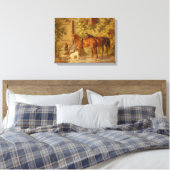 Paarden van Albrecht Adam Canvas Afdruk (Insitu (Slaapkamer))