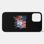 Paarden van Amerikaanse vlag Case-Mate iPhone Case (Achterkant (horizontaal))
