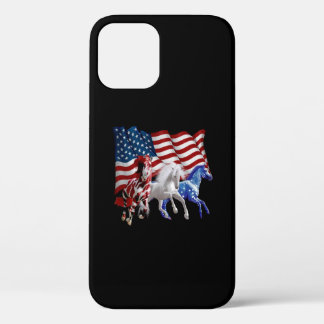 Paarden van Amerikaanse vlag Case-Mate iPhone Case