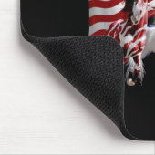 Paarden van Amerikaanse vlag Muismat (Hoek)
