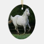 Paarden van Appaloosa die 1 lopen Keramisch Ornament (Rechts)