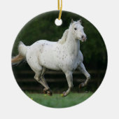 Paarden van Appaloosa die 1 lopen Keramisch Ornament (Voorkant)