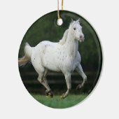 Paarden van Appaloosa die 1 lopen Keramisch Ornament (Links)