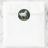 Paarden van Appaloosa die 1 lopen Ronde Sticker (Tas)