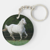 Paarden van Appaloosa die 1 lopen Sleutelhanger (Achterkant)