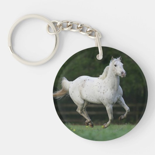 Paarden van Appaloosa die 1 lopen Sleutelhanger (Voorkant)