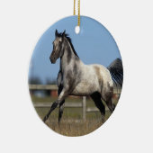 Paarden van Appaloosa die lopen 3 Keramisch Ornament (Rechts)