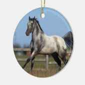 Paarden van Appaloosa die lopen 3 Keramisch Ornament (Links)