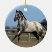 Paarden van Appaloosa die lopen 3 Keramisch Ornament (Achterkant)