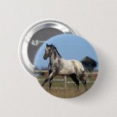 Paarden van Appaloosa die lopen 3 Ronde Button 5,7 Cm (Voorkant /achterkant)