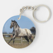 Paarden van Appaloosa die lopen 3 Sleutelhanger (Achterkant)