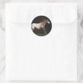 Paarden van Appaloosa die lopen 4 Ronde Sticker (Tas)