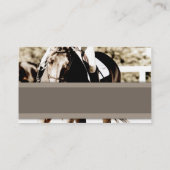 Paarden van bruin en wit Show Visitekaartje (Achterkant)