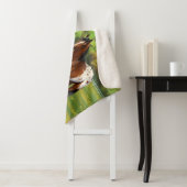 Paarden van de bruine baai Appaloosa in de zomerpe Sherpa Deken (In situ)