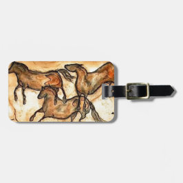 Paarden van de grot ** bagagelabel