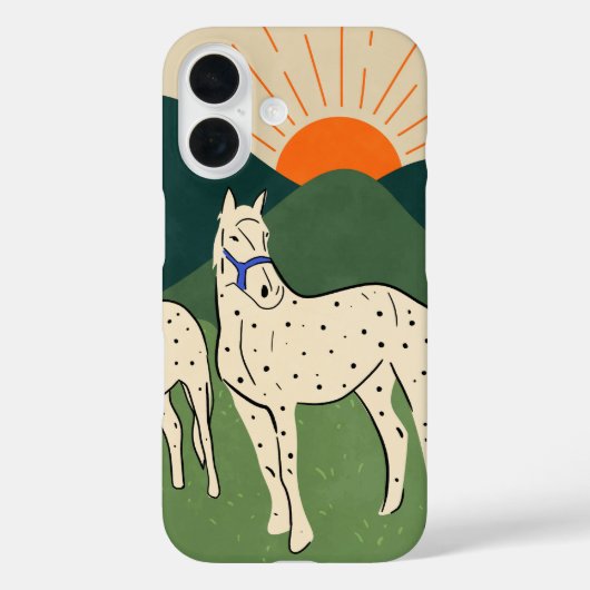 Paarden van de Highland Case-Mate iPhone Case (Achterkant)