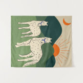 Paarden van de Highland Wandkleed (Voorkant (horizontaal))
