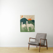 Paarden van de Highland Wandkleed (In situ)
